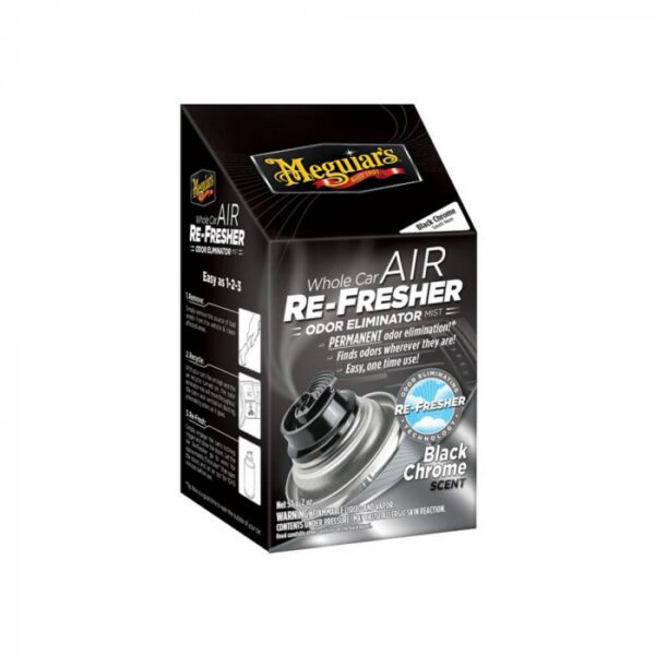 Whole Car Air Re-Fresher Odor Eliminator Mist - Black Chrome Scent