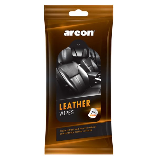 Areon Leather Wipes , Servetele Umede Piele 25 Buc